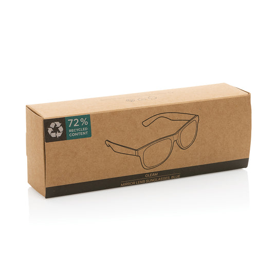 Gleam RCS recycled PC mirror lens sunglasses - Custom Wood Designs