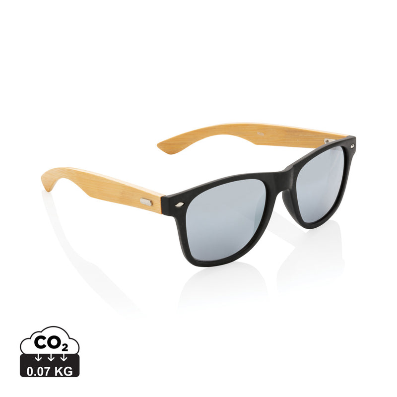 Load image into Gallery viewer, Bamboo and RCS recycled plastic sunglasses - Custom Wood Designs
