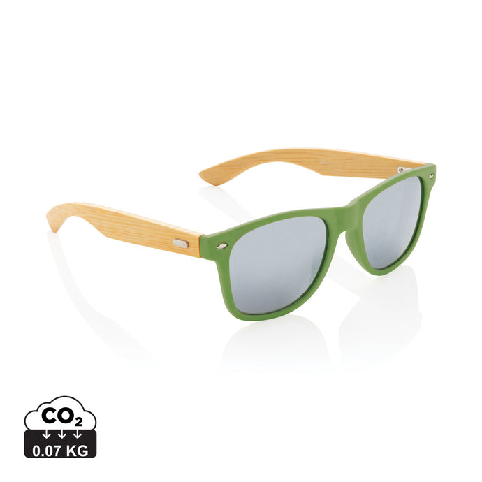 Bamboo and RCS recycled plastic sunglasses - Custom Wood Designs