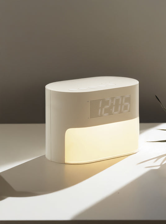 LumaRise RCS reycled plastic white noise alarm clock - Custom Wood Designs LumaRise RCS reycled plastic white noise alarm clock