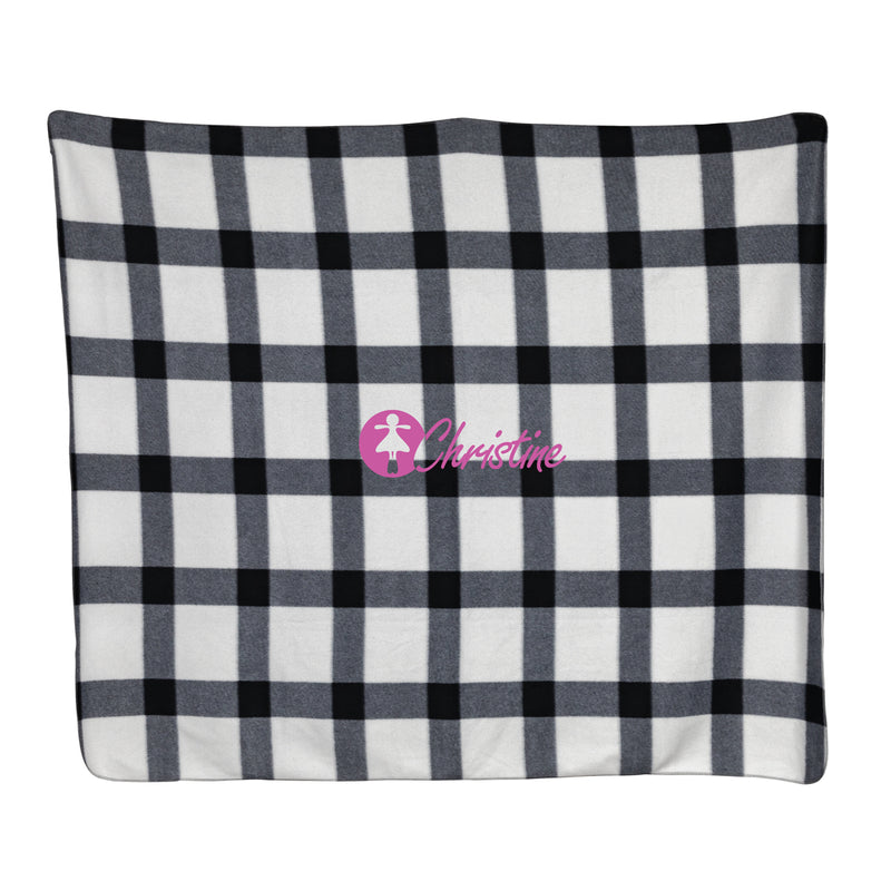 Load image into Gallery viewer, Soft plaid fleece blanket - Custom Wood Designs
