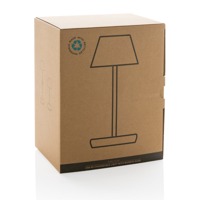 Load image into Gallery viewer, Pure Glow RCS usb-rechargeable recycled plastic table lamp - Custom Wood Designs

