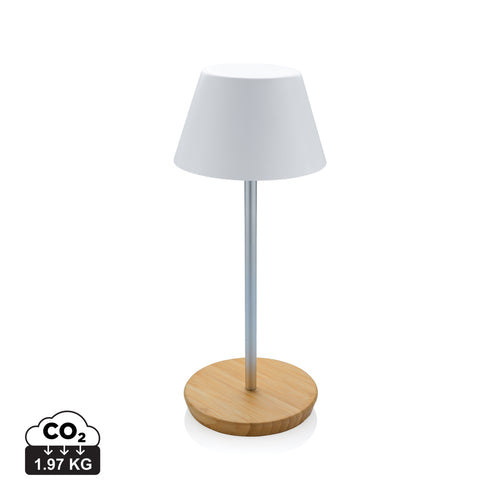 Pure Glow RCS usb-rechargeable recycled plastic table lamp - Custom Wood Designs