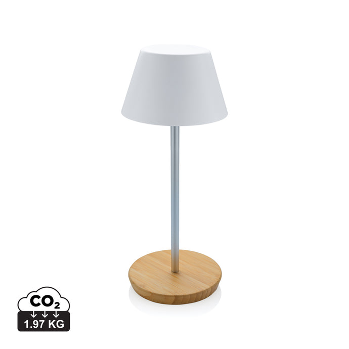 Pure Glow RCS usb-rechargeable recycled plastic table lamp - Custom Wood Designs