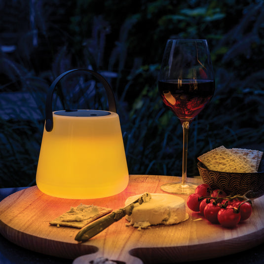 SolarGlow RCS recycled ABS USB-rechargeable outdoor light - Custom Wood Designs