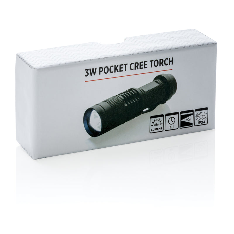 Load image into Gallery viewer, 3W pocket CREE torch - Custom Wood Designs

