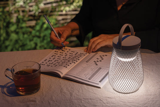 Aurora RCS recycled plastic USB re-chargeable table lamp - Custom Wood Designs