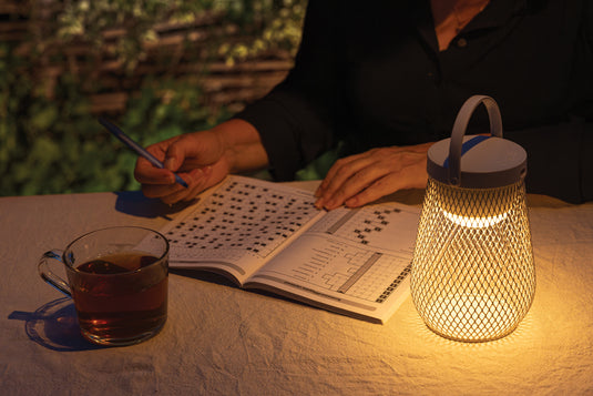 Aurora RCS recycled plastic USB re-chargeable table lamp - Custom Wood Designs