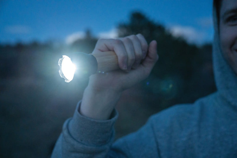 Load image into Gallery viewer, Lucid 5W RCS certified recycled plastic &amp; bamboo torch - Custom Wood Designs
