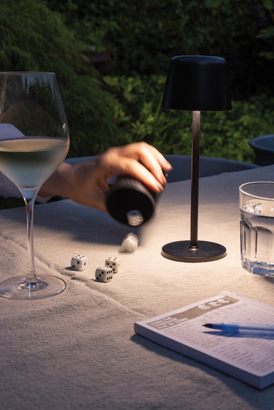 Zenic RCS recycled plastic USB re-chargable table lamp - Custom Wood Designs