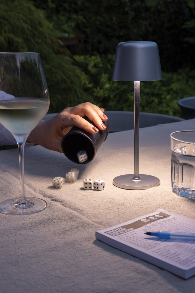 Load image into Gallery viewer, Zenic RCS recycled plastic USB re-chargable table lamp - Custom Wood Designs
