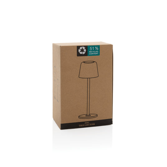 Zenic RCS recycled plastic USB re-chargable table lamp - Custom Wood Designs