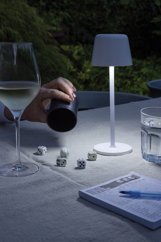 Zenic RCS recycled plastic USB re-chargable table lamp - Custom Wood Designs