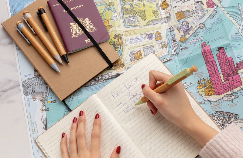 Load image into Gallery viewer, Bamboo pen with wheatstraw clip - Custom Wood Designs
