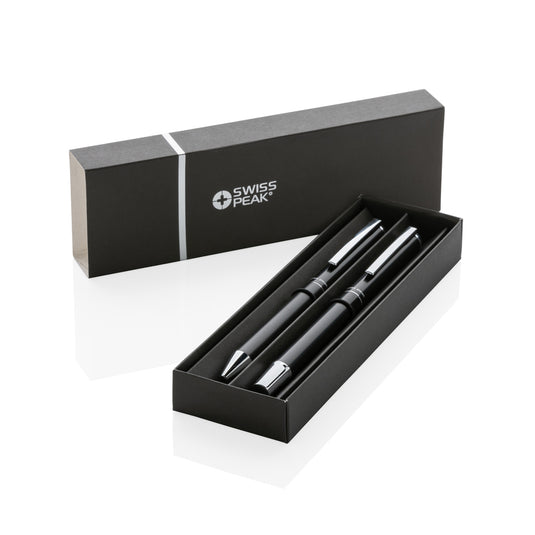 Swiss Peak Cedar RCS certified recycled aluminum pen set - Custom Wood Designs