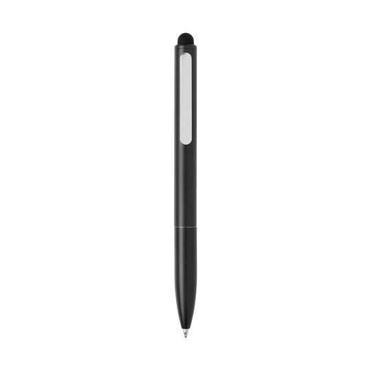 Kymi RCS certified recycled aluminium pen with stylus - Custom Wood Designs