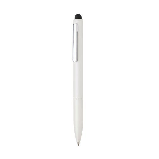 Kymi RCS certified recycled aluminium pen with stylus - Custom Wood Designs