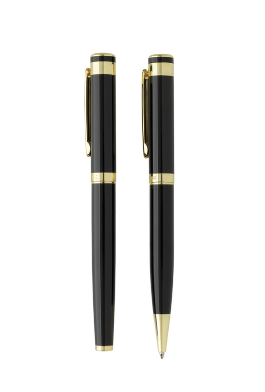 Swiss Peak Luca RCS recycled brass deluxe pen set - Custom Wood Designs