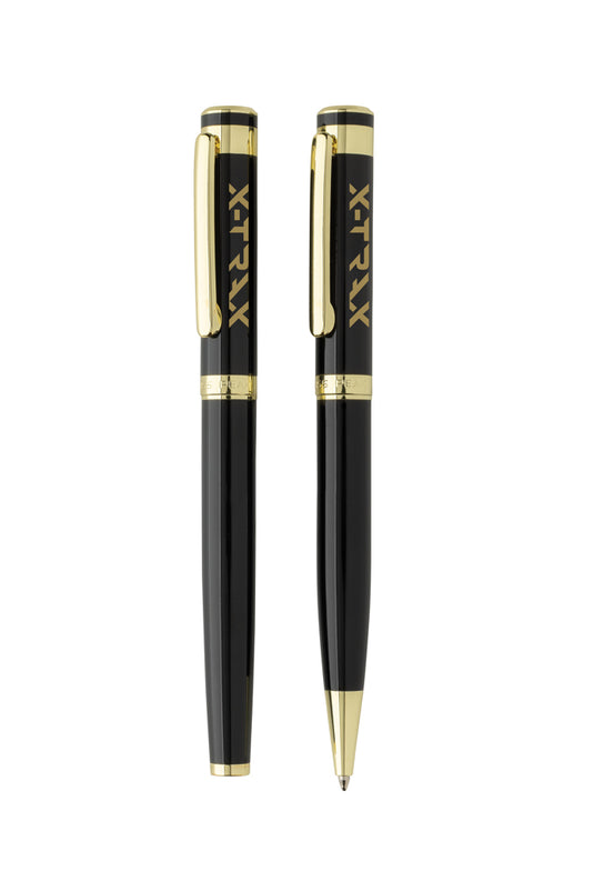 Swiss Peak Luca RCS recycled brass deluxe pen set - Custom Wood Designs