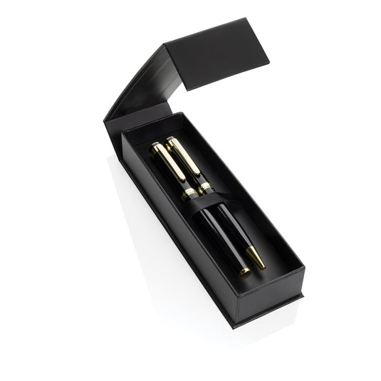 Swiss Peak Luca RCS recycled brass deluxe pen set - Custom Wood Designs