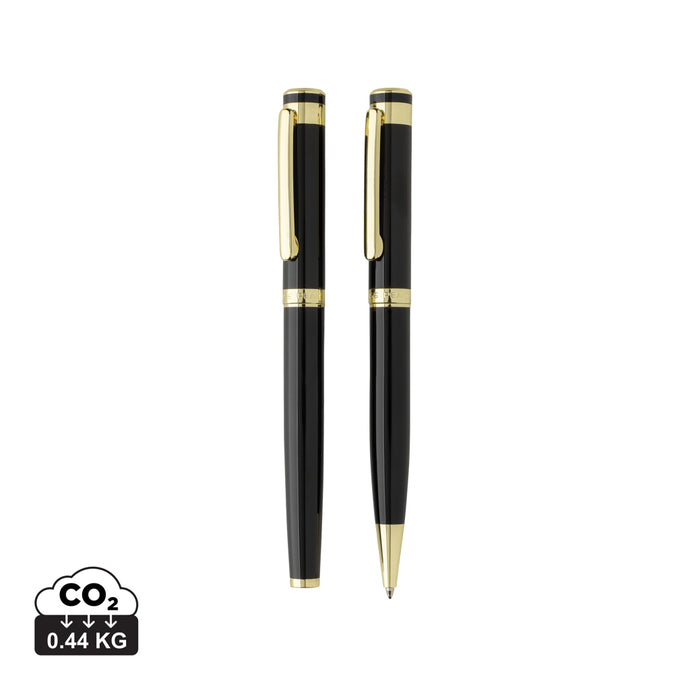 Swiss Peak Luca RCS recycled brass deluxe pen set - Custom Wood Designs