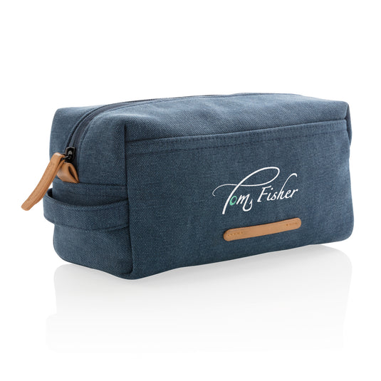 Canvas toiletry bag PVC free - Custom Wood Designs
