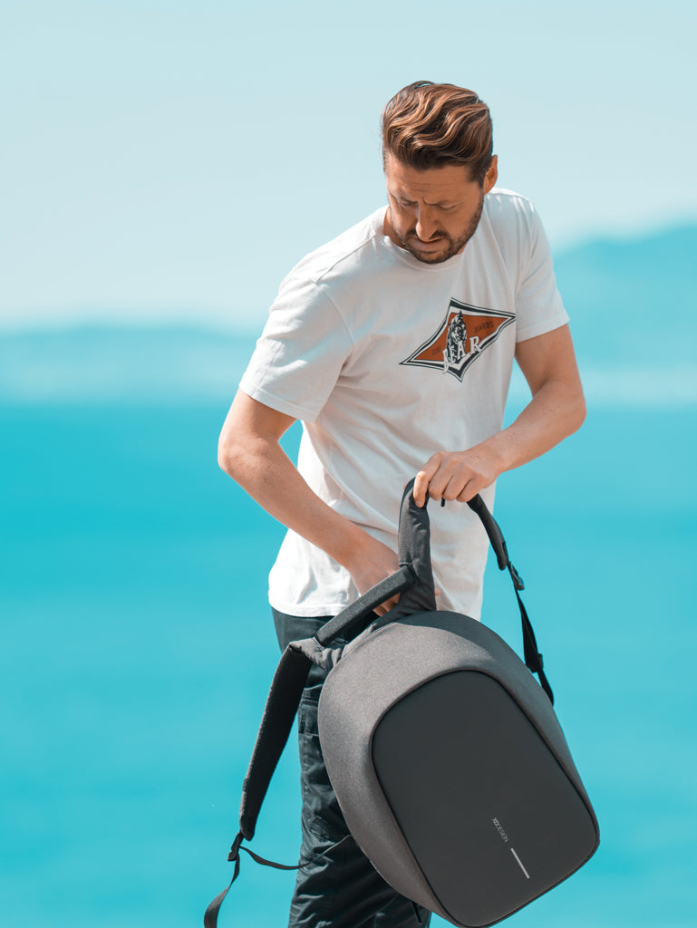 Load image into Gallery viewer, Bobby Hero Small, Anti-theft backpack - Custom Wood Designs
