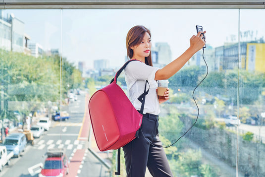 Bobby Hero Small, Anti-theft backpack - Custom Wood Designs