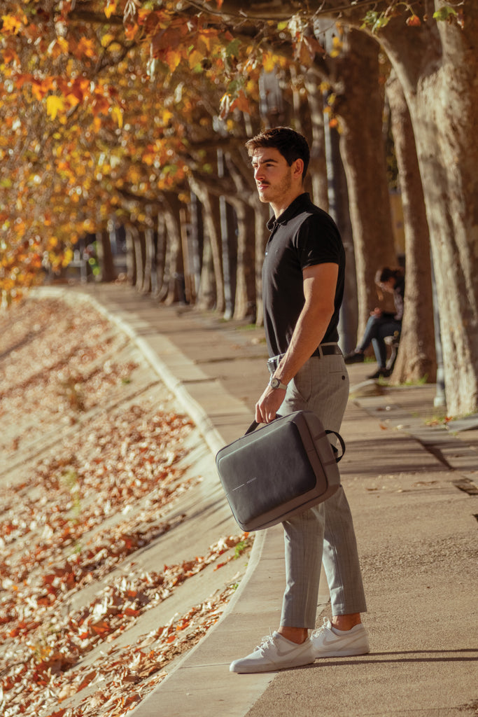 Load image into Gallery viewer, Bobby Bizz 2.0 anti-theft backpack &amp; briefcase - Custom Wood Designs
