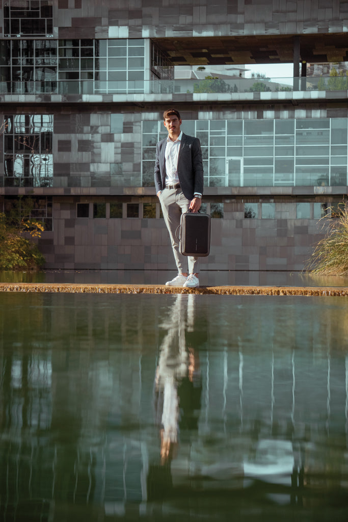 Load image into Gallery viewer, Bobby Bizz 2.0 anti-theft backpack &amp; briefcase - Custom Wood Designs
