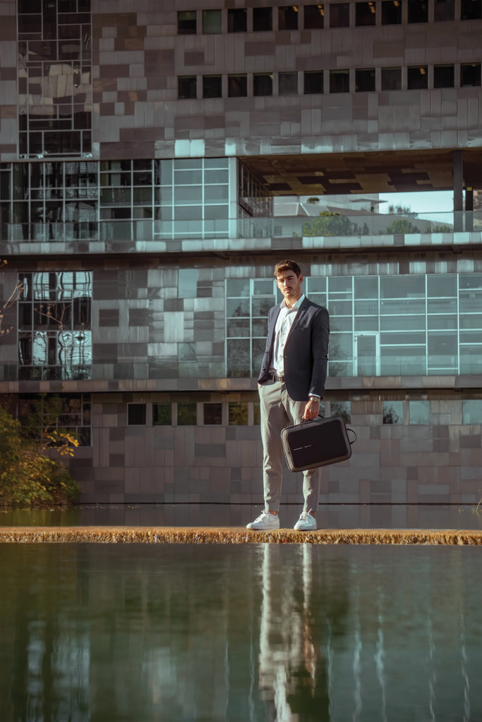 Load image into Gallery viewer, Bobby Bizz 2.0 anti-theft backpack &amp; briefcase - Custom Wood Designs
