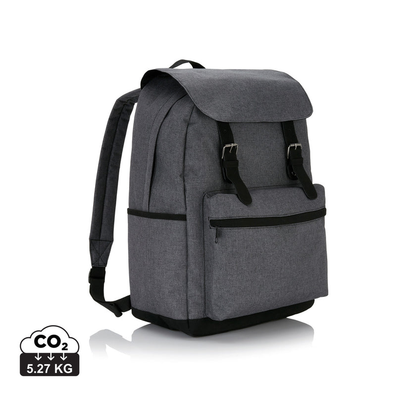 Load image into Gallery viewer, Laptop backpack with magnetic buckle straps - Custom Wood Designs
