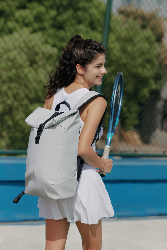 Load image into Gallery viewer, Urban Water Resistant Flap-top Backpack - Custom Wood Designs
