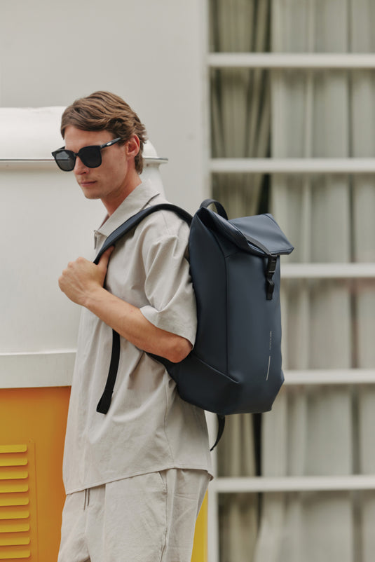 Urban Water Resistant Flap-top Backpack - Custom Wood Designs