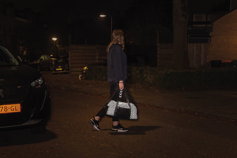 Load image into Gallery viewer, Reflective weekend bag - Custom Wood Designs
