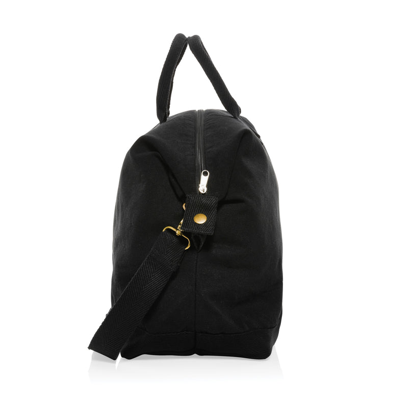 Load image into Gallery viewer, 500 gsm recycled canvas deluxe weekend bag - Custom Wood Designs
