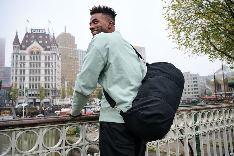 Load image into Gallery viewer, 285gsm r canvas duffel bag undyed - Custom Wood Designs
