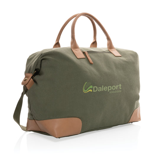 Impact AWARE™ 16 oz. rcanvas large weekend bag - Custom Wood Designs