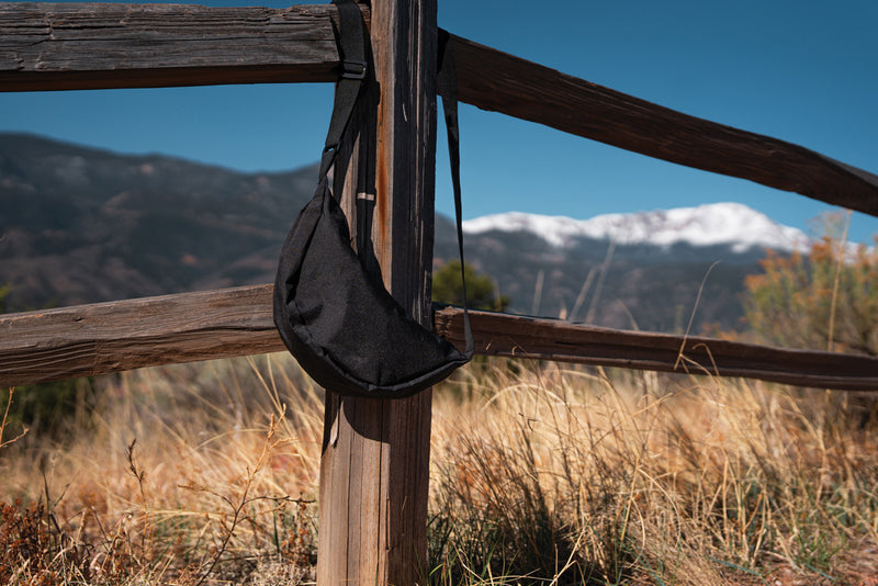 Load image into Gallery viewer, Crescent AWARE™ RPET half moon sling bag - Custom Wood Designs
