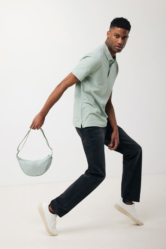 Crescent AWARE™ RPET half moon sling bag - Custom Wood Designs