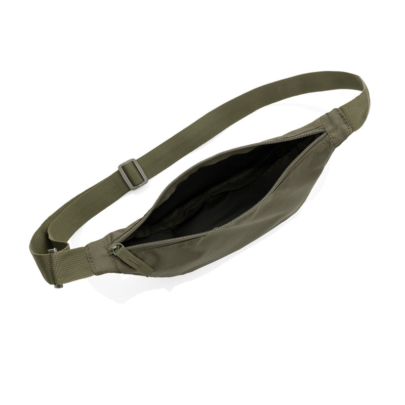 Load image into Gallery viewer, Crescent AWARE™ RPET half moon sling bag - Custom Wood Designs

