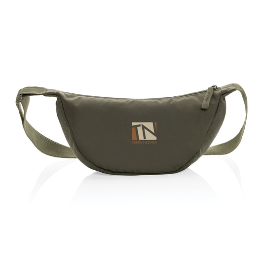 Crescent AWARE™ RPET half moon sling bag - Custom Wood Designs