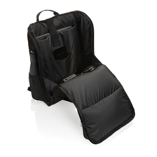 RPET deluxe backpack with 5W solar panel - Custom Wood Designs