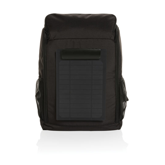 RPET deluxe backpack with 5W solar panel - Custom Wood Designs