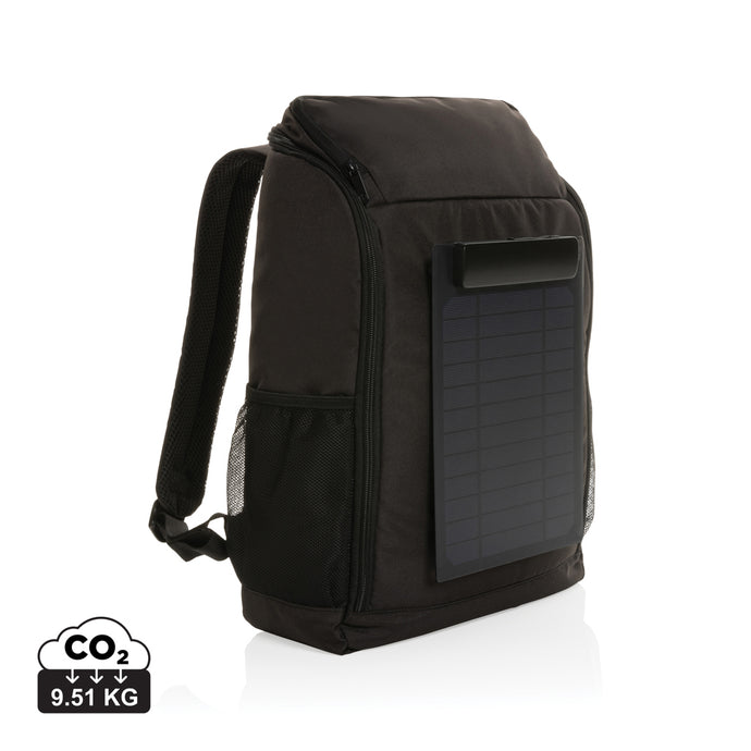 RPET deluxe backpack with 5W solar panel - Custom Wood Designs