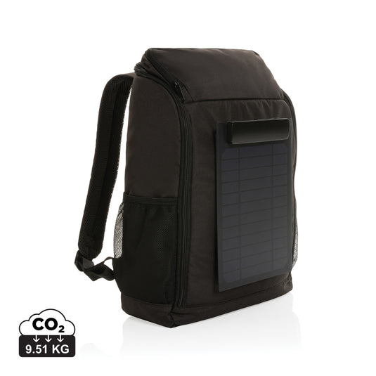 RPET deluxe backpack with 5W solar panel - Custom Wood Designs