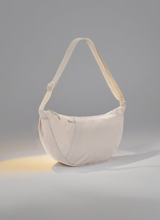 Crescent XL AWARE™ RPET half moon sling bag - Custom Wood Designs Crescent XL AWARE™ RPET half moon sling bag