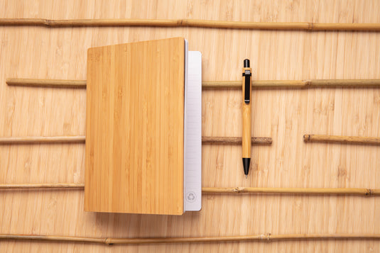 A5 Bamboo notebook & pen set - Custom Wood Designs