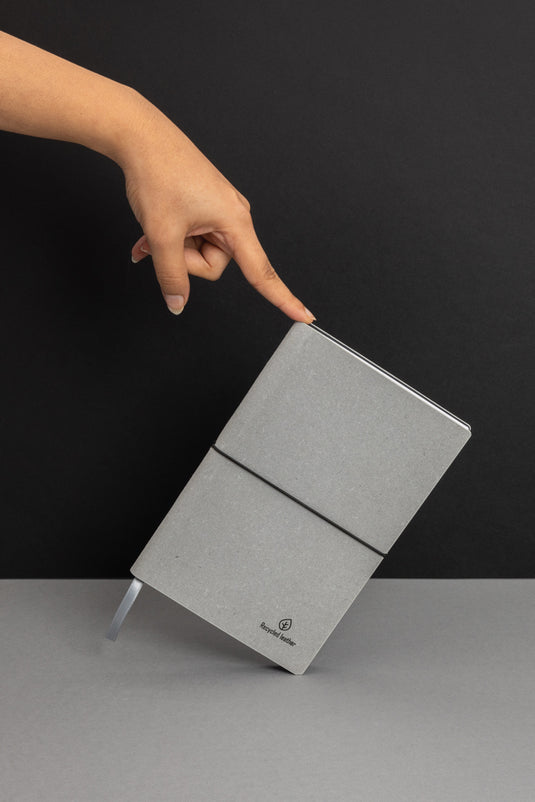 A5 GRS recycled leather notebook - Custom Wood Designs