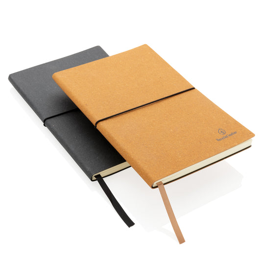 A5 GRS recycled leather notebook - Custom Wood Designs